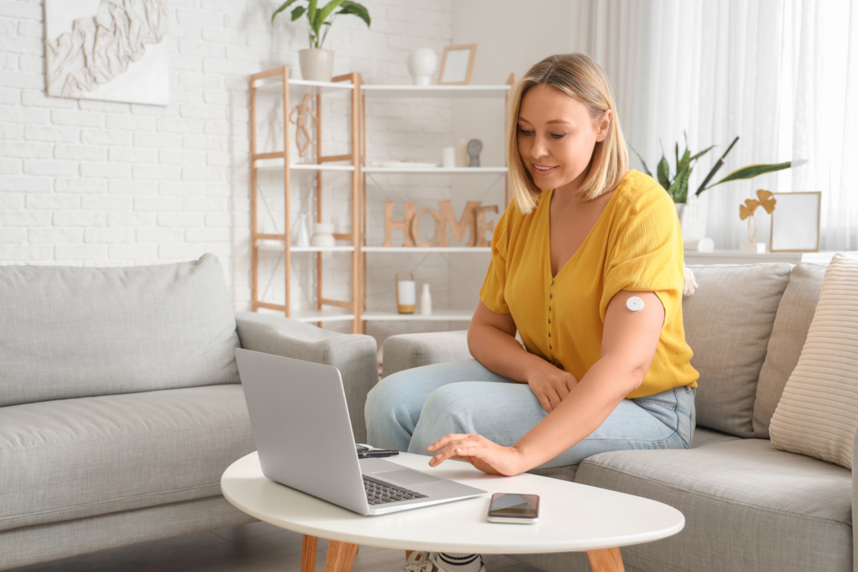 Vrouw met laptop